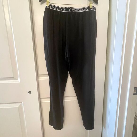 Calvin Klein CK Men's Plain Black Pyjama Jogger Ultra Soft Lounge Pants Size L/G - Picture 3 of 8